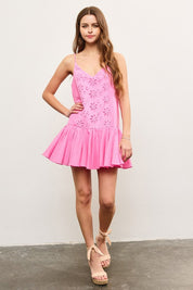 Pink Eyelet Dress