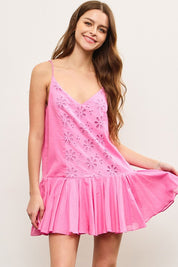 Pink Eyelet Dress