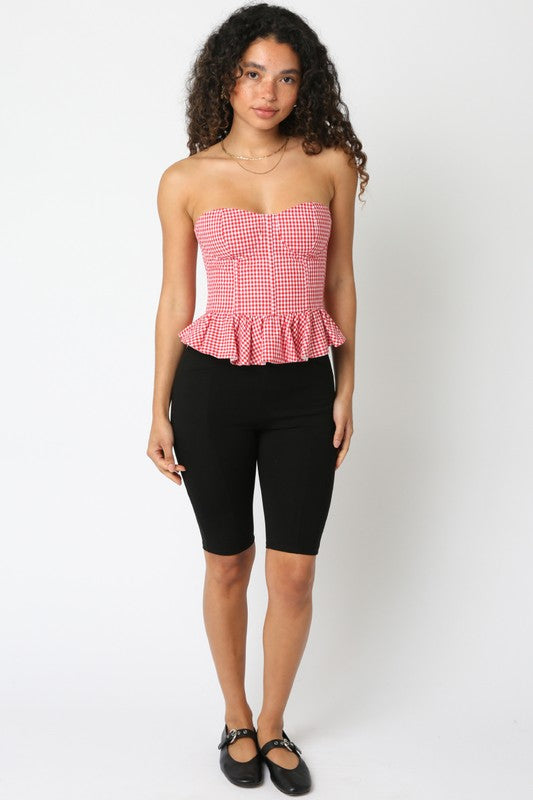 Red Gingham Top