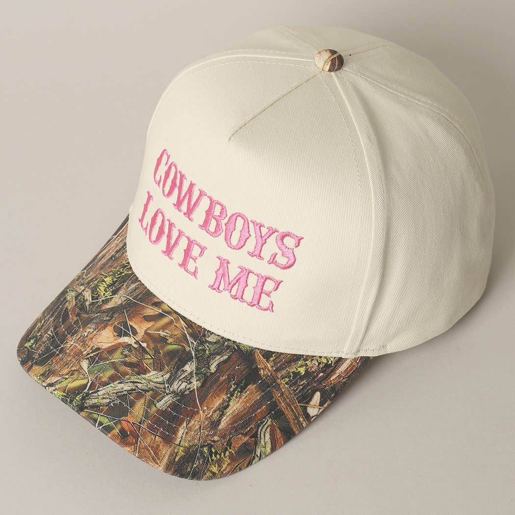 Cowboy Love Me Embroidery Camo