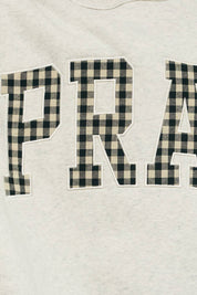 Pray Gingham Appliqué Mockneck