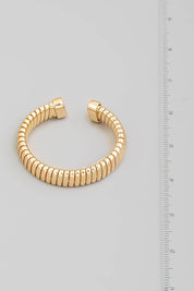 Flat Metallic Coil Bracelet