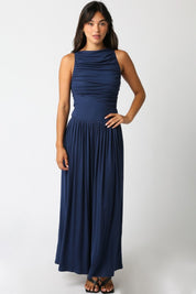 Navy Blue Leni Maxi Dress