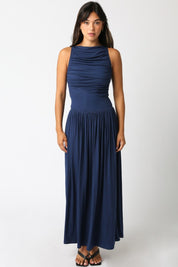 Navy Blue Leni Maxi Dress