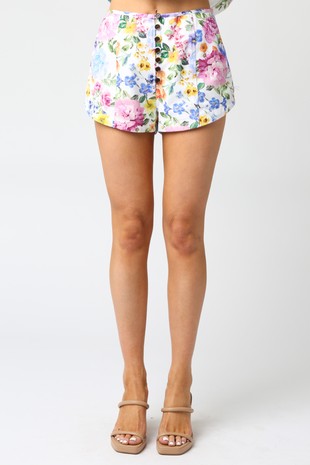 Clove Floral Shorts
