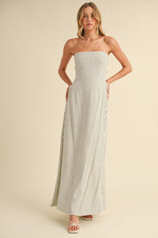 Striped Tie Back Maxi Dress