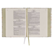 KJV Sage Green Floral Bible