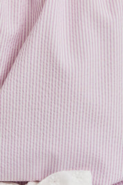Lavender & White Puff Sleeve Pajamas