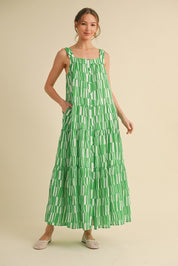 Green Button Down Sundress