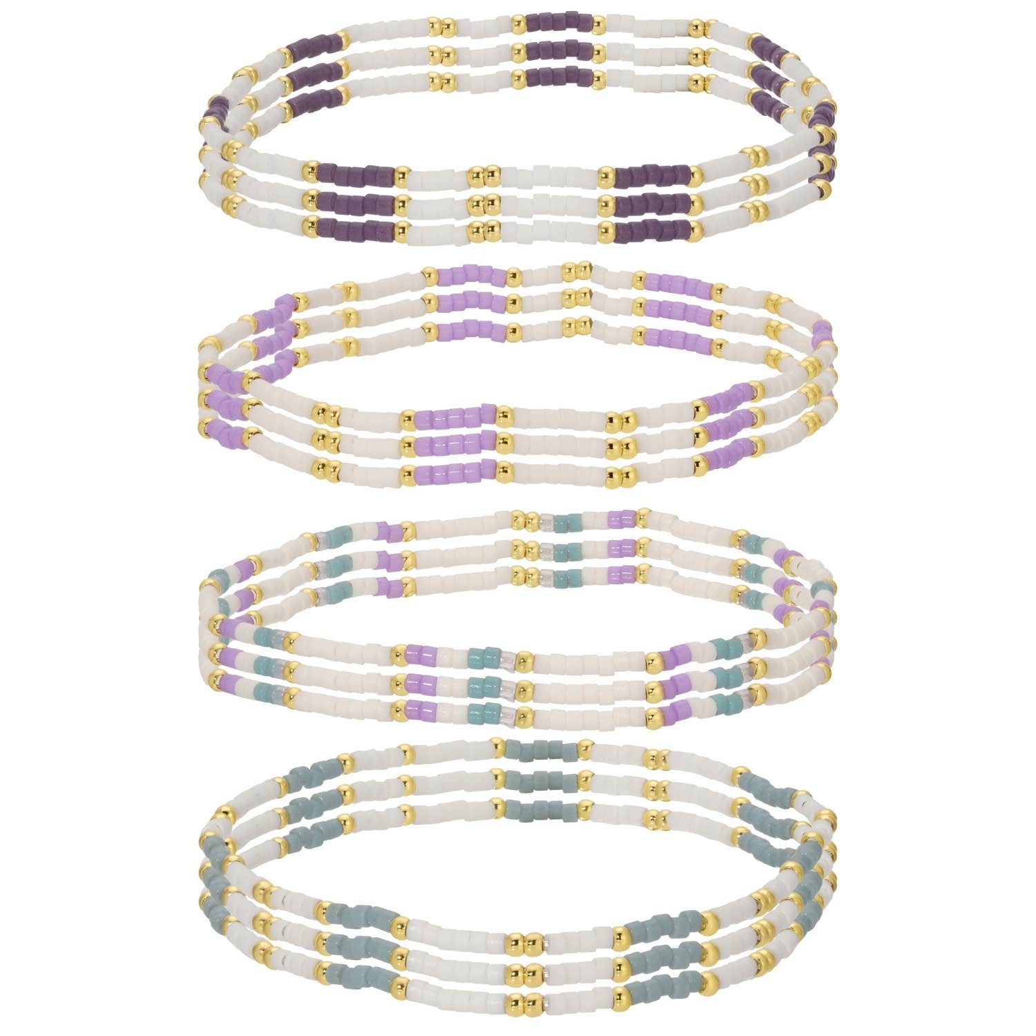 Miyuki Delica Stretch Bracelet - Assorted