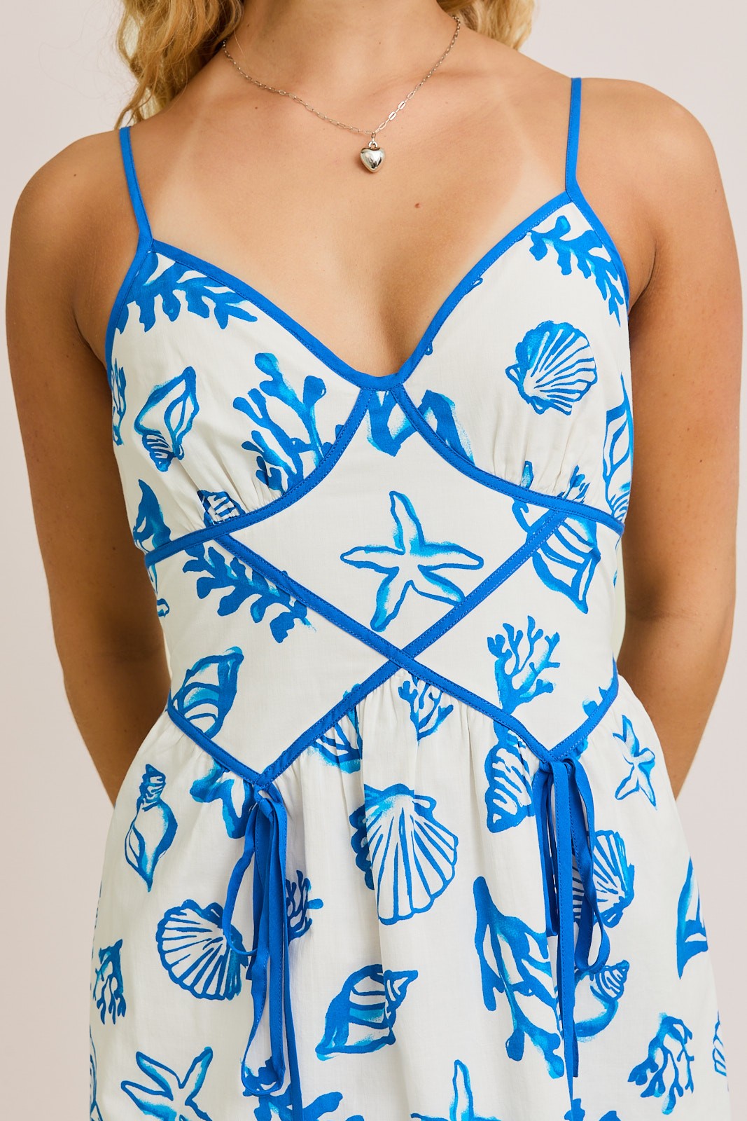 Sea Print Mini Dress