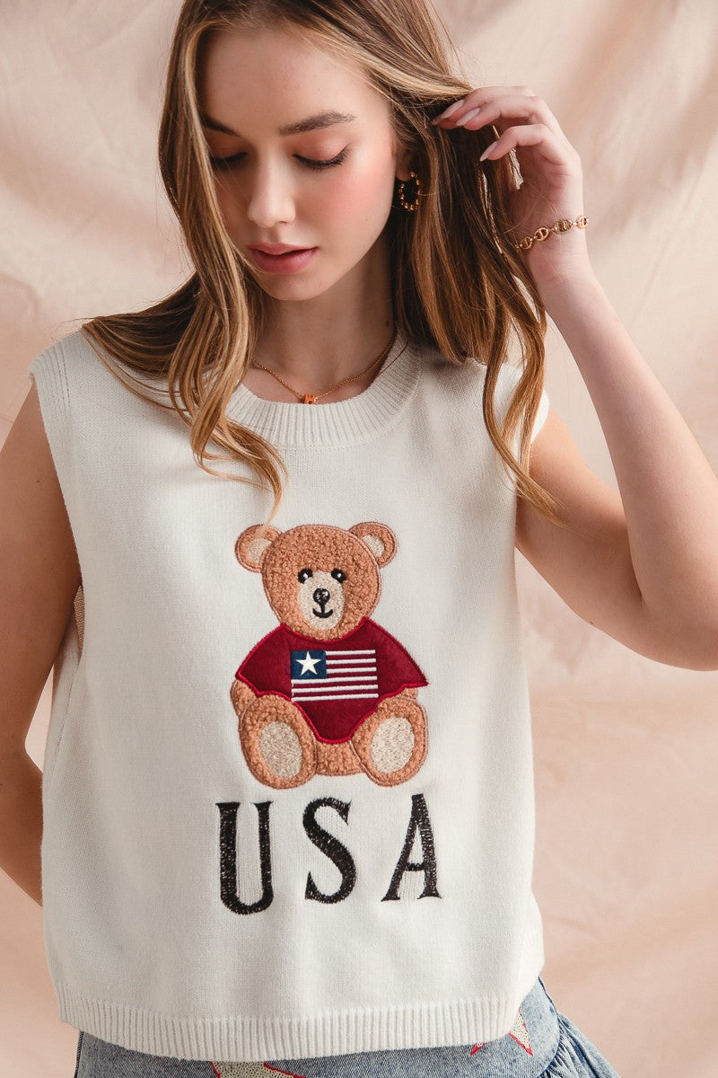USA Teddy Bear Top