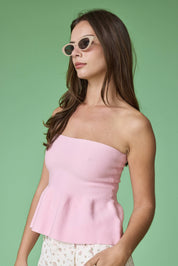 Pink Ellie Strapless Top