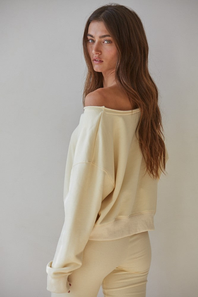 Yellow On-the-go Pullover Top