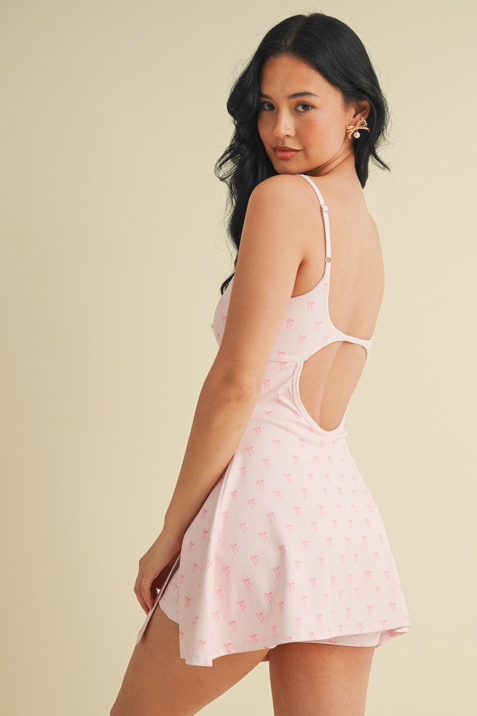 Pink Bow Sporty Dress