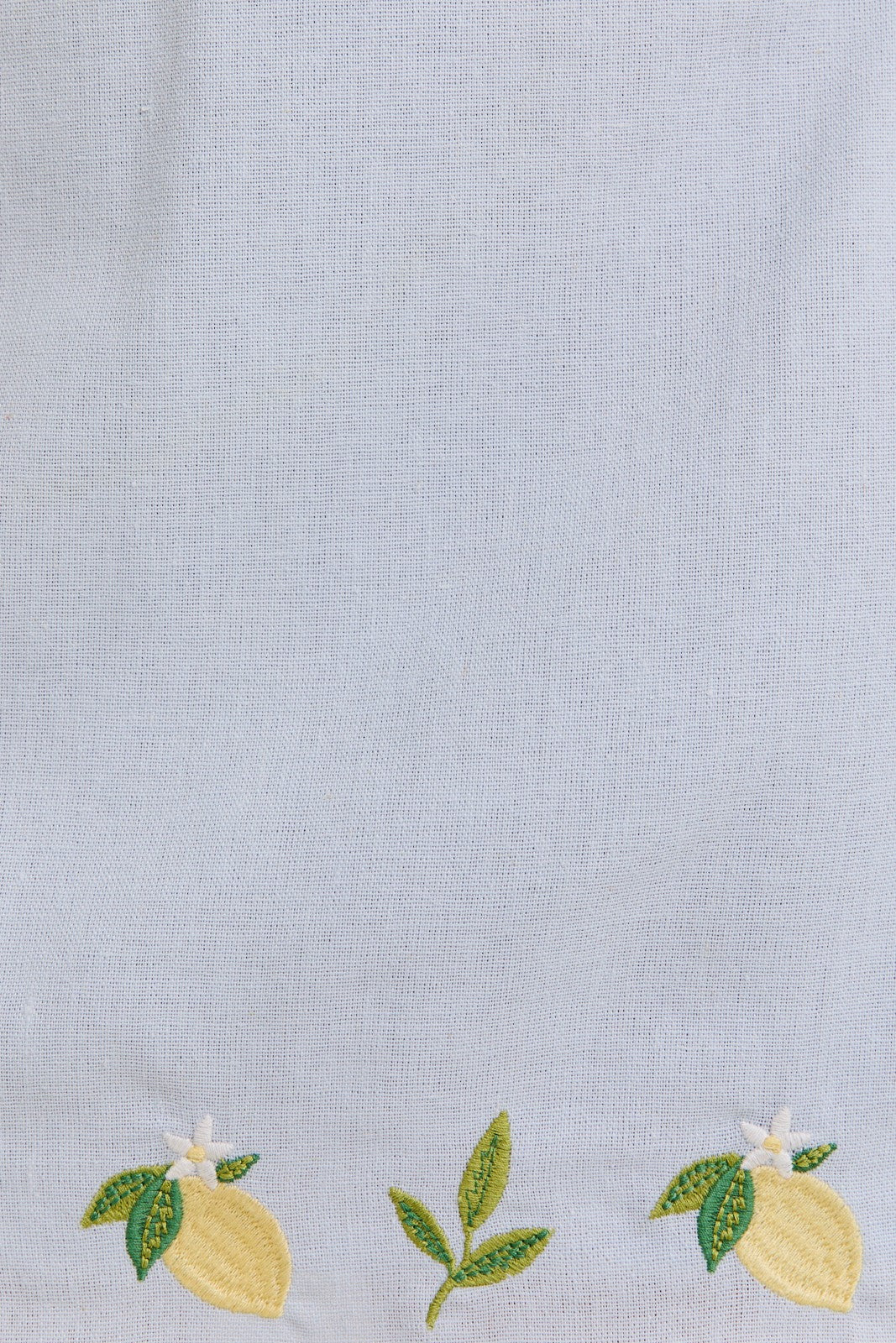 Lemon Embroidery Blue Dress