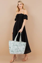 Cabana Quilted Tote Bag