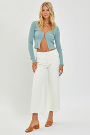 Cream Wide Leg Jeans RDP5506HD