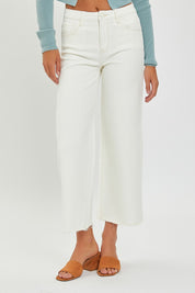 Cream Wide Leg Jeans RDP5506HD