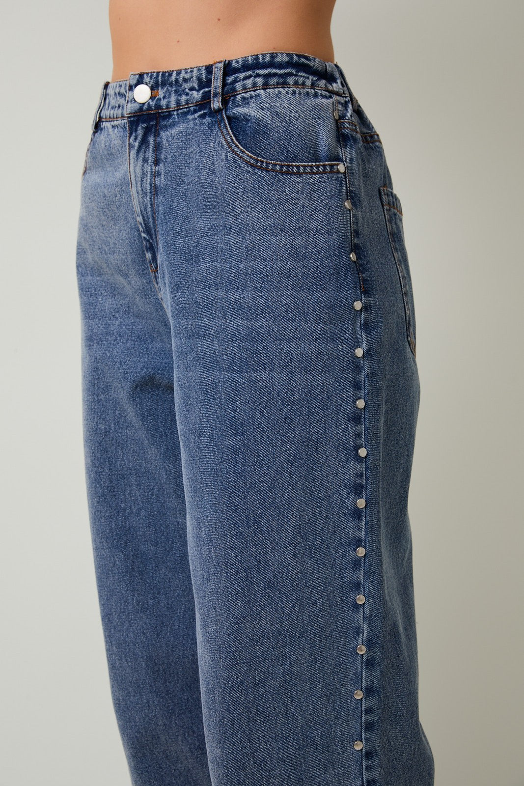 Stud Detail Denim Jean
