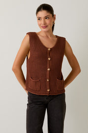 Brown Sweater Vest