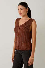 Brown Sweater Vest