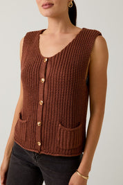 Brown Sweater Vest