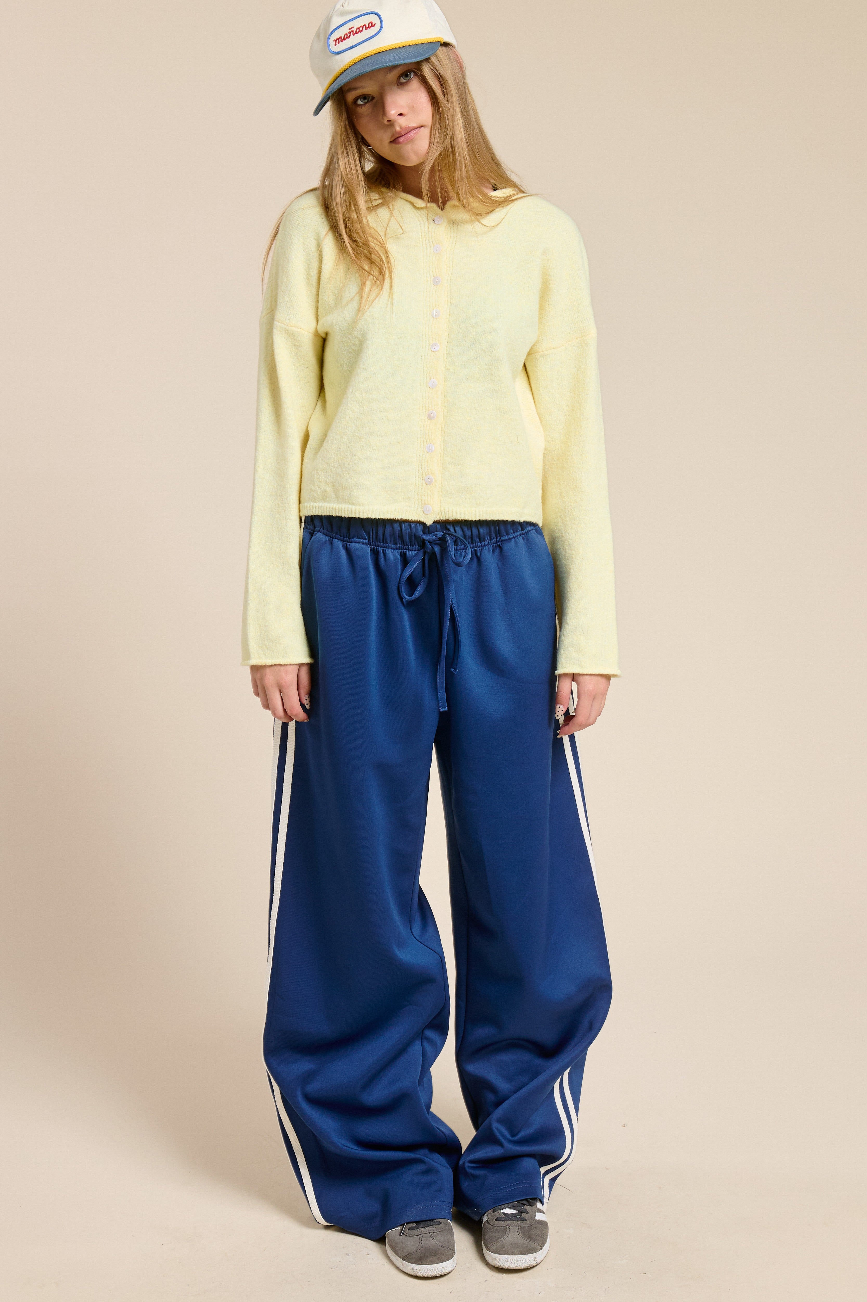 Yellow Lightweight Button Cardigan