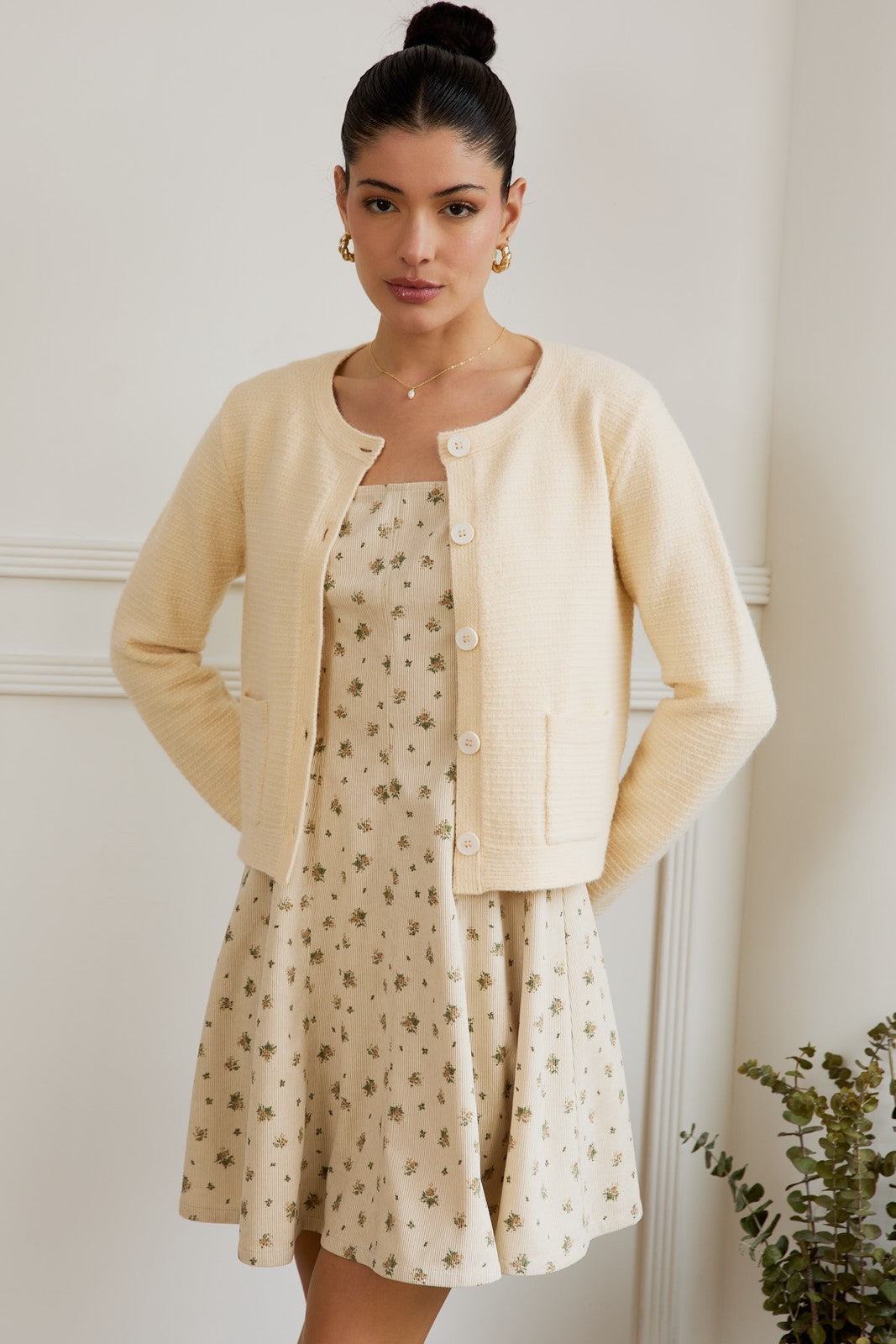 Button Up Sweater Cardigan