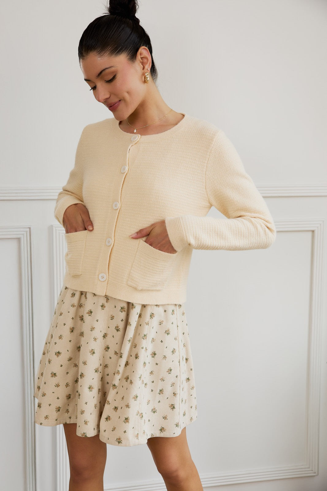 Button Up Sweater Cardigan