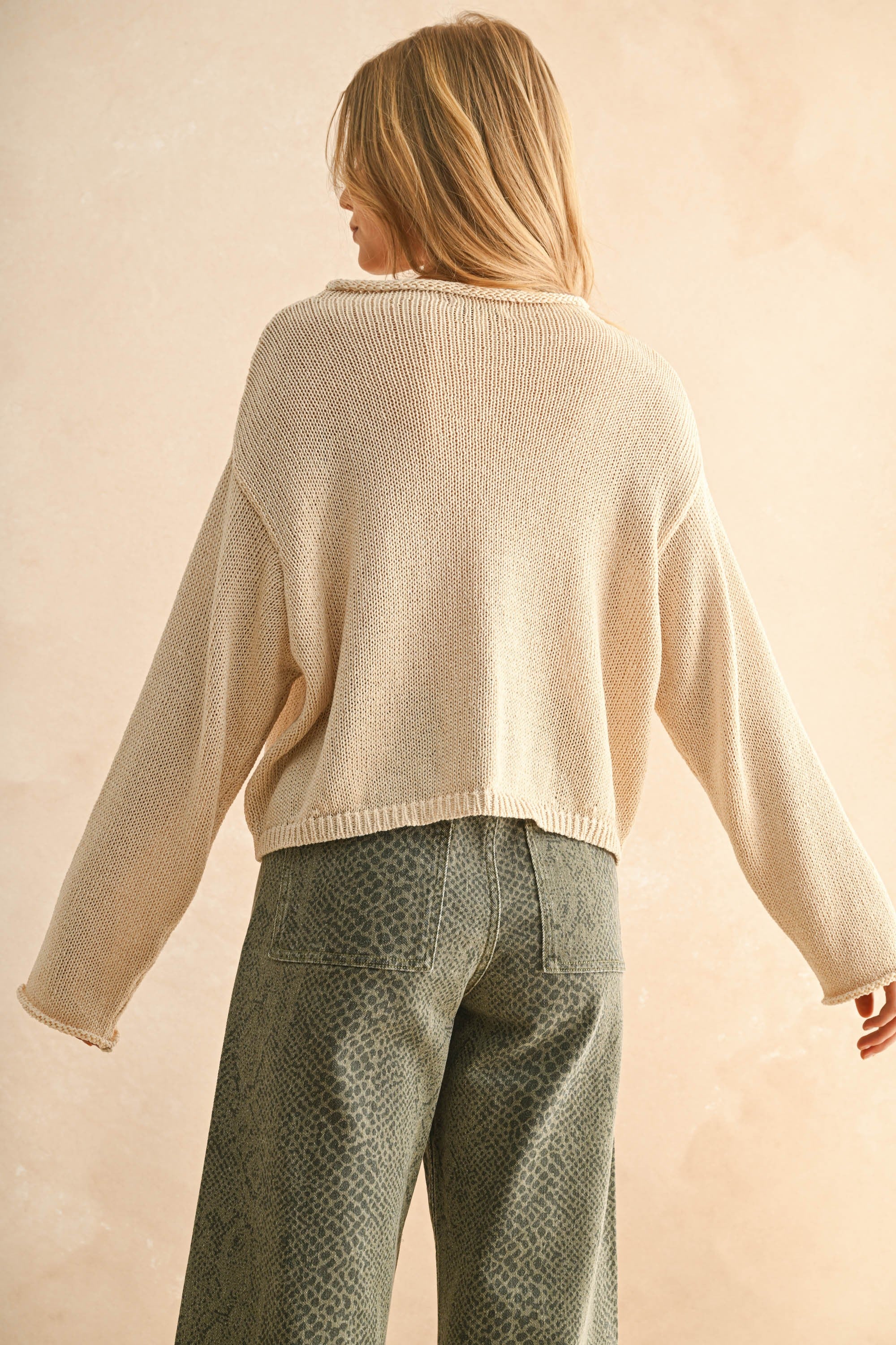 Light Weight Cream Sweater