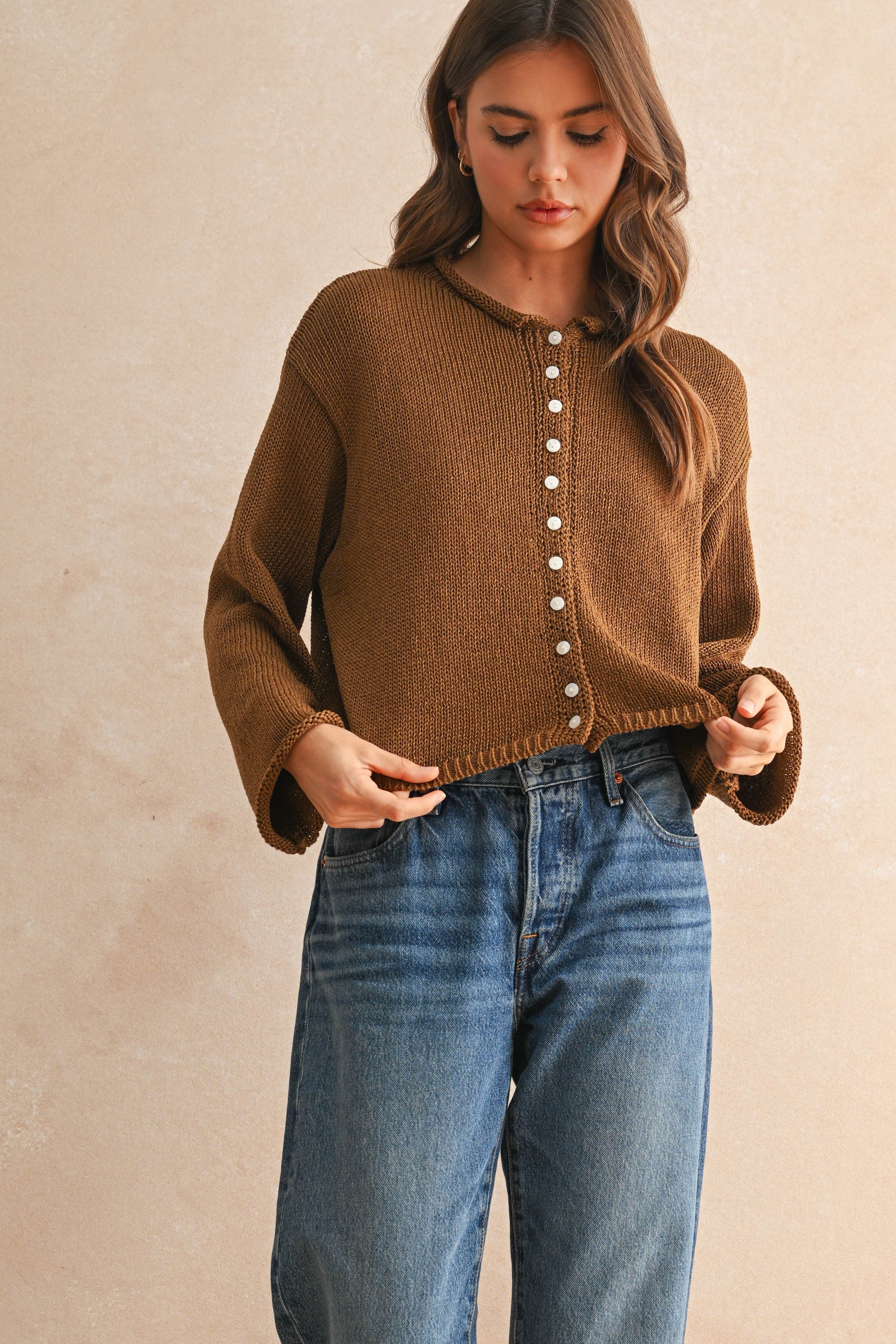 Light Weight Brown Sweater