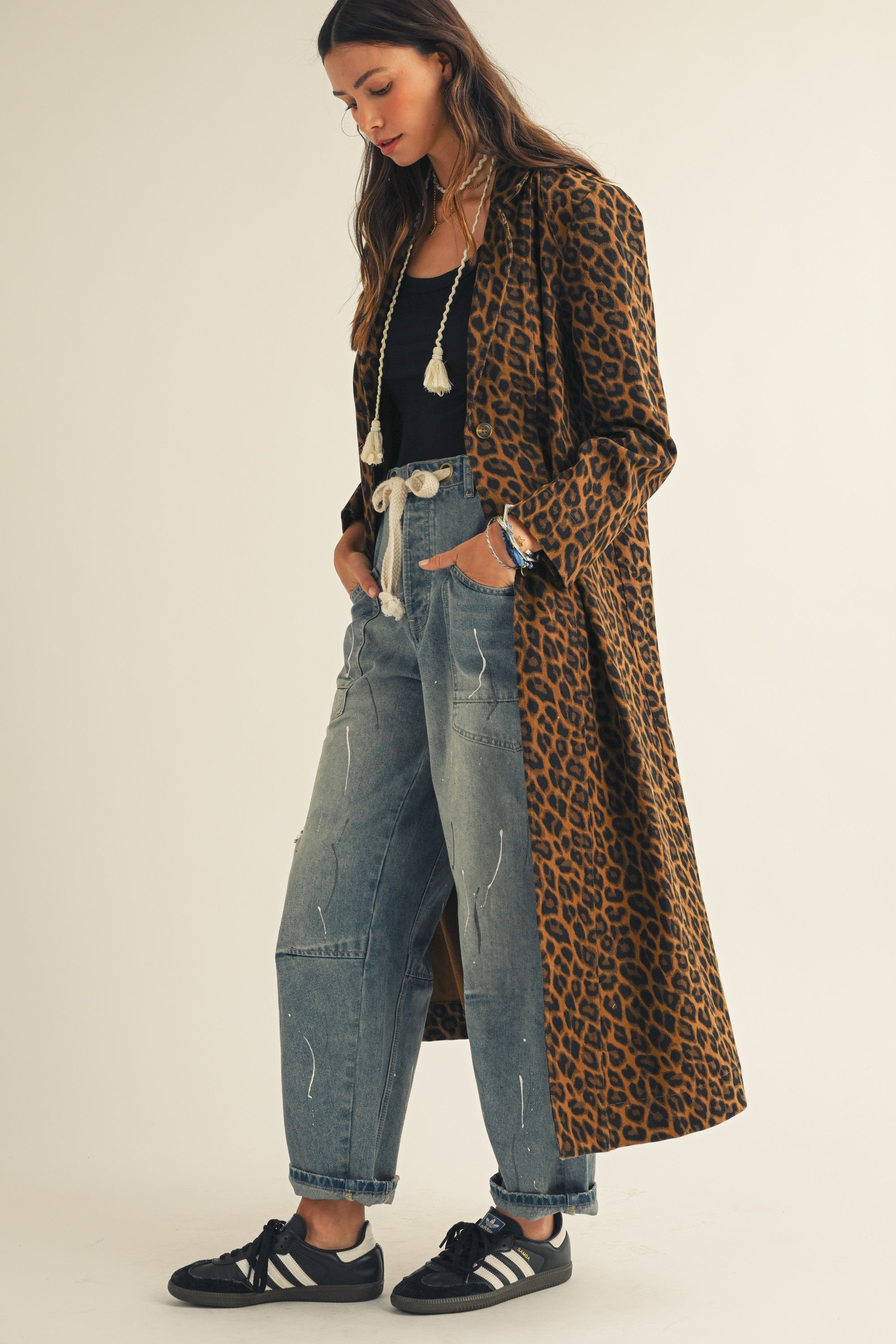 Washed Vintage Painted Rope Jeans