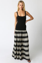 Elina Stripe Maxi Dress