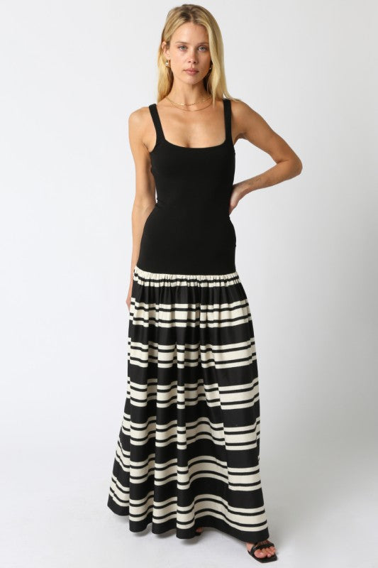 Elina Stripe Maxi Dress