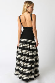 Elina Stripe Maxi Dress