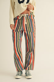Multi Stripe Rope Pants