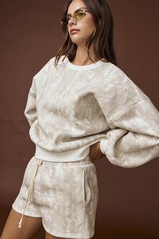 Woodland Camo Sweat Short Set