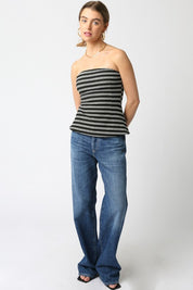 Misha Stripe Tube Top