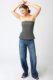 Misha Stripe Tube Top