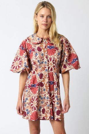 Nina Floral Balloon Dress