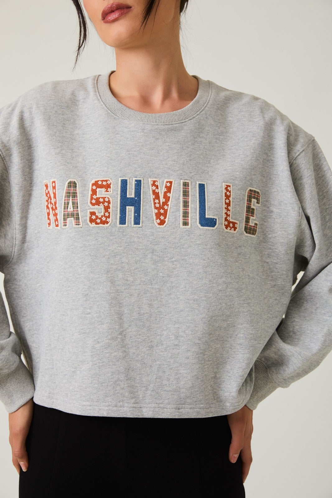 "Nashville" Patch Crewneck
