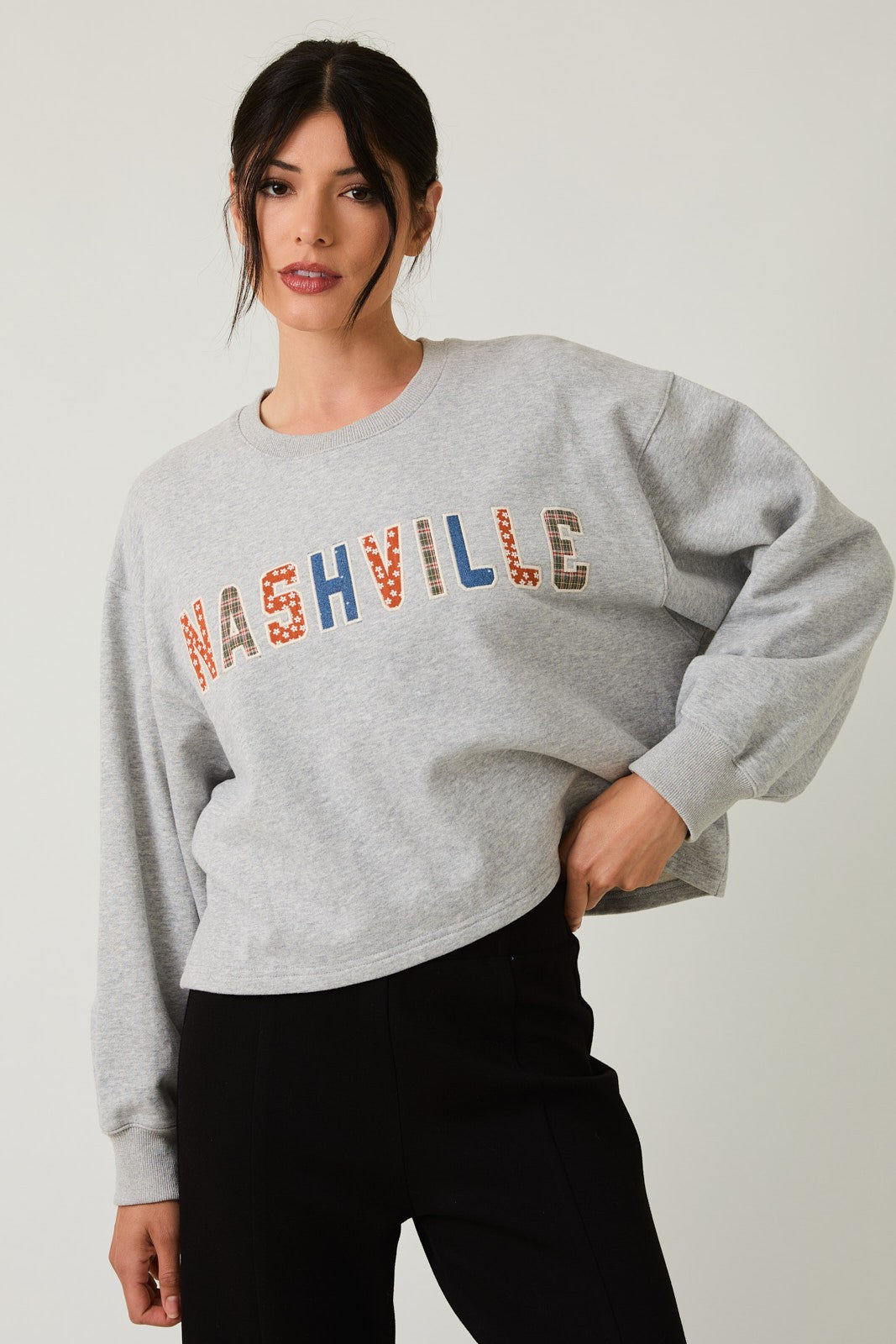 "Nashville" Patch Crewneck