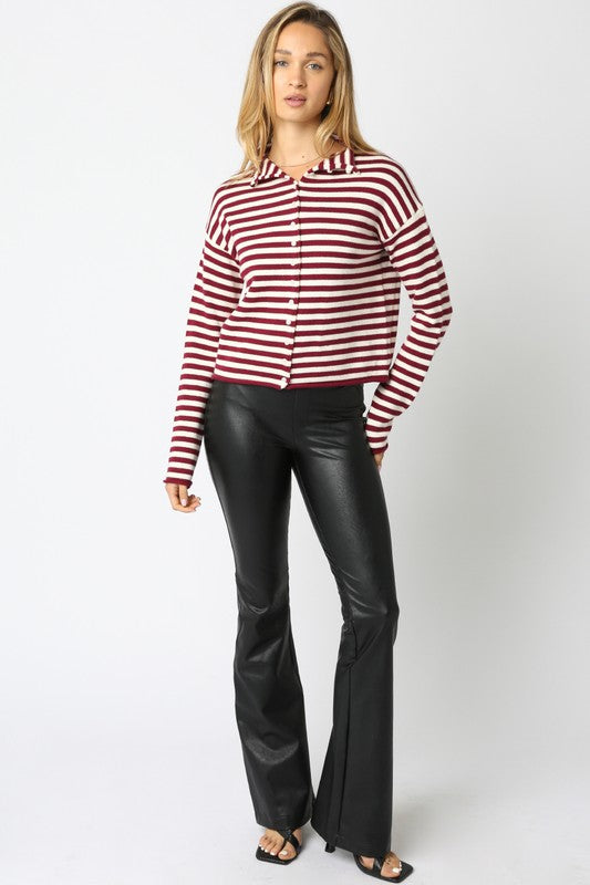 Scarlet Elina Stripe Knit Top