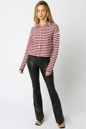 Scarlet Elina Stripe Knit Top