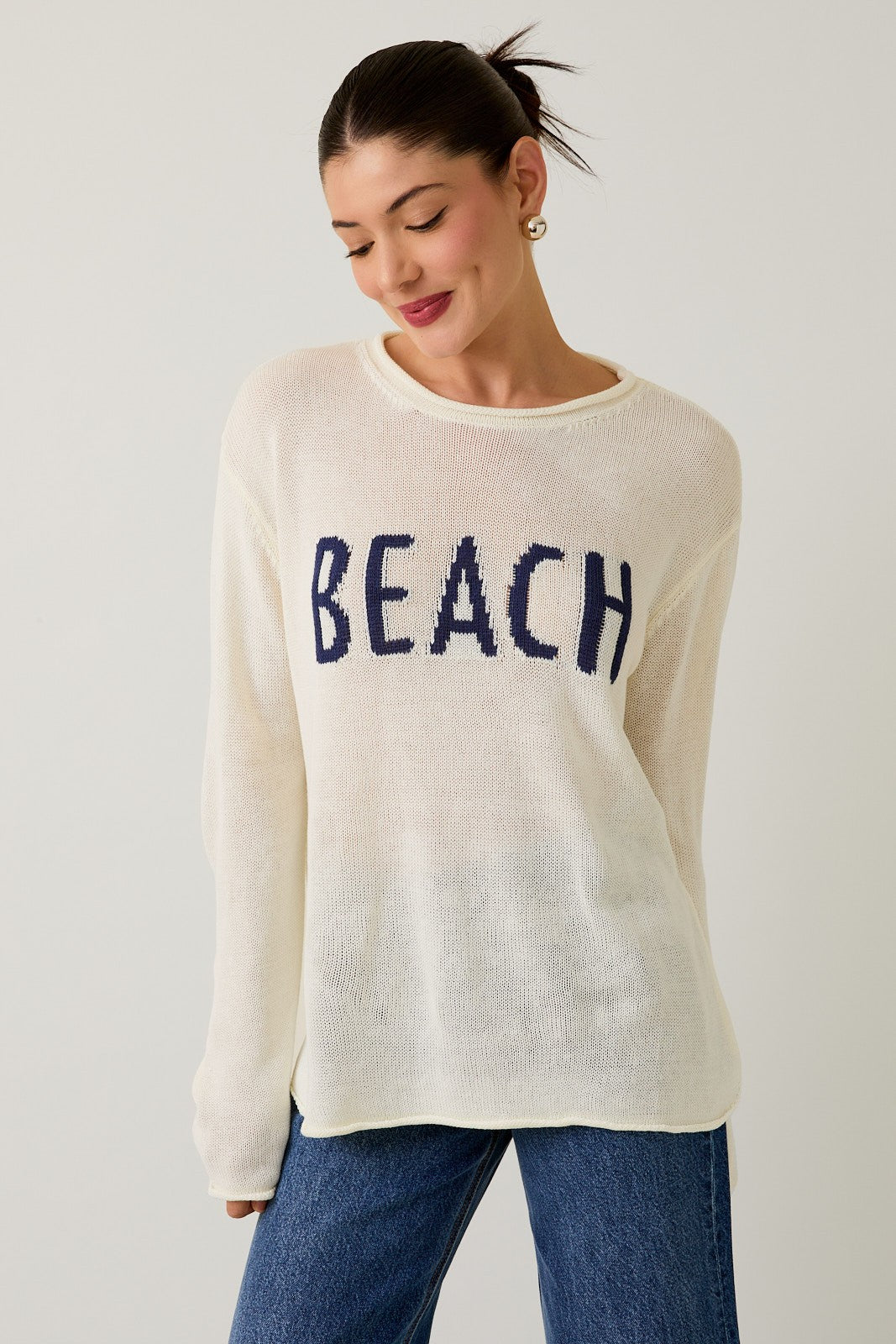 Cream Beach Lt Sweater