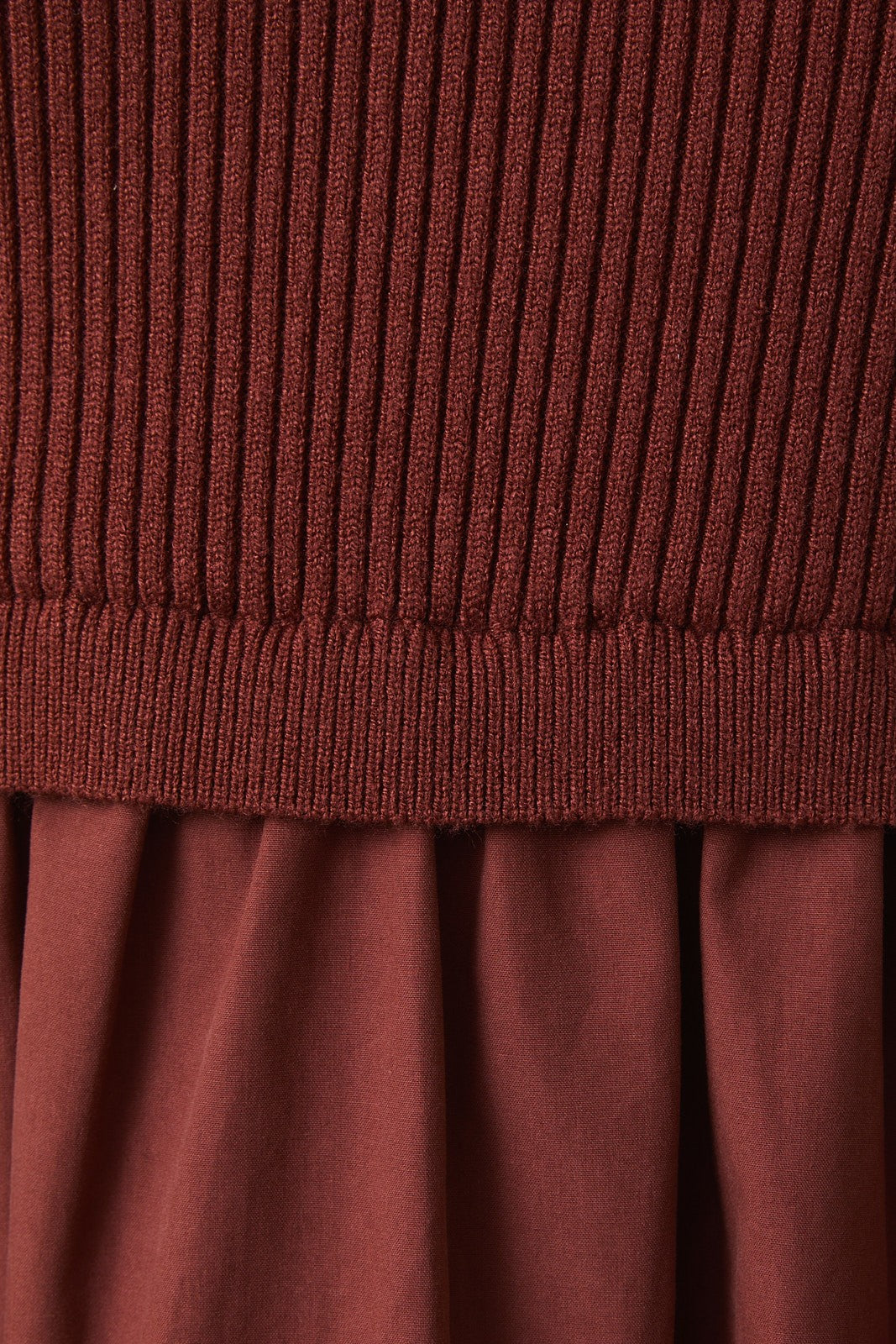 Mock Neck Knit Tiered Midi Dress