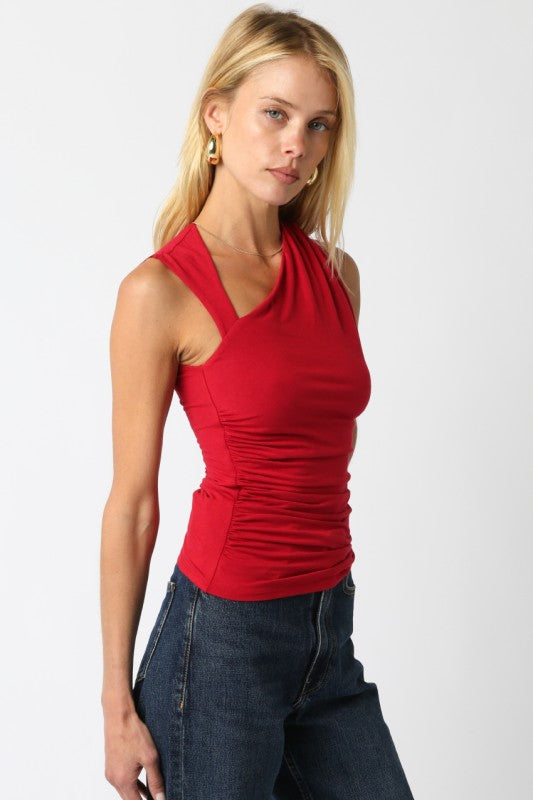 Red Mia Knit Top