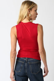 Red Mia Knit Top