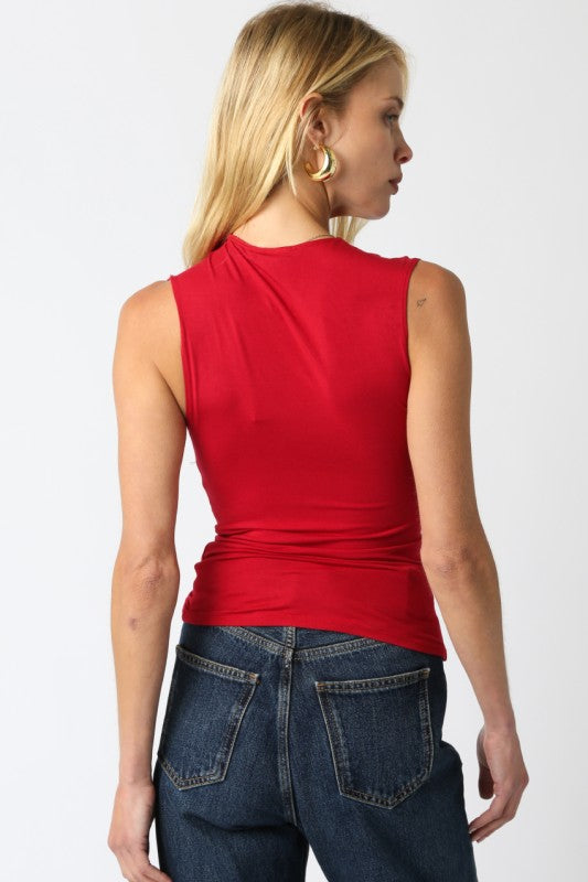 Red Mia Knit Top